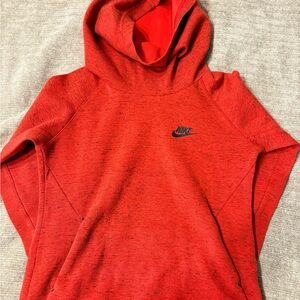 Kids red Nike tech hoodie